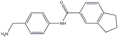 N-[4-(aminomethyl)phenyl]-2,3-dihydro-1H-indene-5-carboxamide Structure