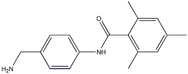 N-[4-(aminomethyl)phenyl]-2,4,6-trimethylbenzamide 구조식 이미지