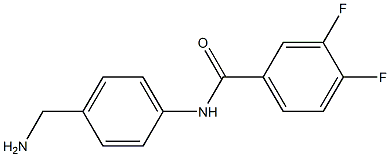 N-[4-(aminomethyl)phenyl]-3,4-difluorobenzamide Structure