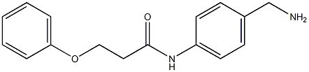 N-[4-(aminomethyl)phenyl]-3-phenoxypropanamide Structure