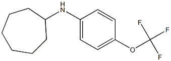 N-[4-(trifluoromethoxy)phenyl]cycloheptanamine Structure