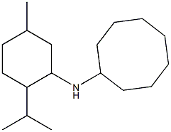 N-[5-methyl-2-(propan-2-yl)cyclohexyl]cyclooctanamine 구조식 이미지