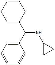 N-[cyclohexyl(phenyl)methyl]cyclopropanamine Structure