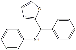 N-[furan-2-yl(phenyl)methyl]aniline 구조식 이미지