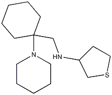 N-{[1-(piperidin-1-yl)cyclohexyl]methyl}thiolan-3-amine Structure