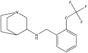 N-{[2-(trifluoromethoxy)phenyl]methyl}-1-azabicyclo[2.2.2]octan-3-amine Structure