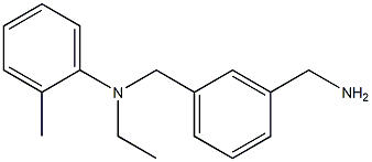 N-{[3-(aminomethyl)phenyl]methyl}-N-ethyl-2-methylaniline 구조식 이미지