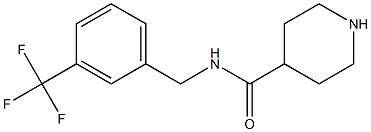 N-{[3-(trifluoromethyl)phenyl]methyl}piperidine-4-carboxamide Structure