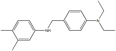 N-{[4-(diethylamino)phenyl]methyl}-3,4-dimethylaniline 구조식 이미지