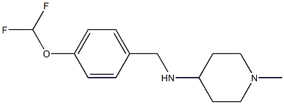 N-{[4-(difluoromethoxy)phenyl]methyl}-1-methylpiperidin-4-amine 구조식 이미지