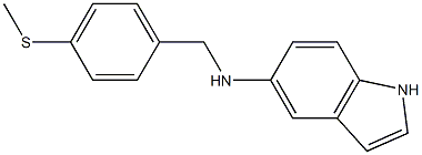 N-{[4-(methylsulfanyl)phenyl]methyl}-1H-indol-5-amine 구조식 이미지