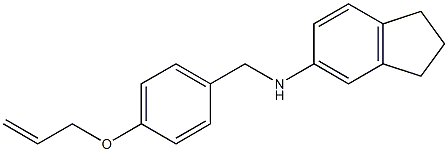 N-{[4-(prop-2-en-1-yloxy)phenyl]methyl}-2,3-dihydro-1H-inden-5-amine Structure