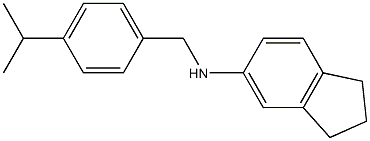 N-{[4-(propan-2-yl)phenyl]methyl}-2,3-dihydro-1H-inden-5-amine Structure