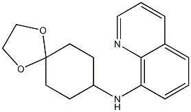 N-{1,4-dioxaspiro[4.5]decan-8-yl}quinolin-8-amine 구조식 이미지