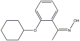 N-{1-[2-(cyclohexyloxy)phenyl]ethylidene}hydroxylamine 구조식 이미지