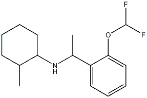 N-{1-[2-(difluoromethoxy)phenyl]ethyl}-2-methylcyclohexan-1-amine Structure