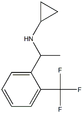 N-{1-[2-(trifluoromethyl)phenyl]ethyl}cyclopropanamine 구조식 이미지