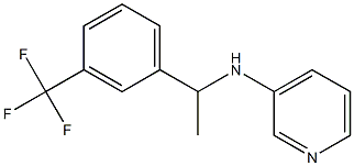 N-{1-[3-(trifluoromethyl)phenyl]ethyl}pyridin-3-amine 구조식 이미지