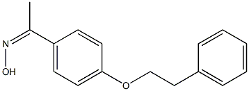 N-{1-[4-(2-phenylethoxy)phenyl]ethylidene}hydroxylamine 구조식 이미지