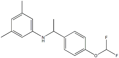 N-{1-[4-(difluoromethoxy)phenyl]ethyl}-3,5-dimethylaniline Structure