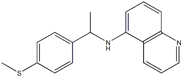 N-{1-[4-(methylsulfanyl)phenyl]ethyl}quinolin-5-amine Structure