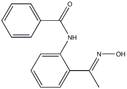 N-{2-[(1E)-N-hydroxyethanimidoyl]phenyl}benzamide 구조식 이미지