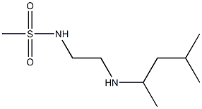 N-{2-[(4-methylpentan-2-yl)amino]ethyl}methanesulfonamide 구조식 이미지