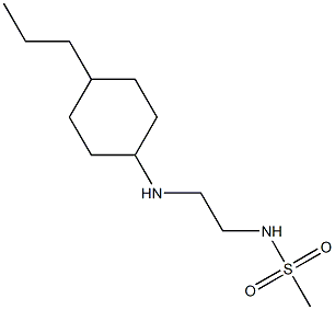 N-{2-[(4-propylcyclohexyl)amino]ethyl}methanesulfonamide 구조식 이미지