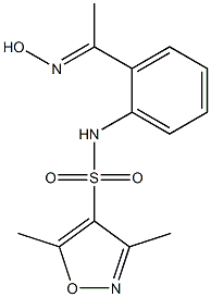 N-{2-[1-(hydroxyimino)ethyl]phenyl}-3,5-dimethyl-1,2-oxazole-4-sulfonamide Structure