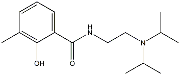 N-{2-[bis(propan-2-yl)amino]ethyl}-2-hydroxy-3-methylbenzamide 구조식 이미지