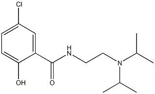 N-{2-[bis(propan-2-yl)amino]ethyl}-5-chloro-2-hydroxybenzamide 구조식 이미지