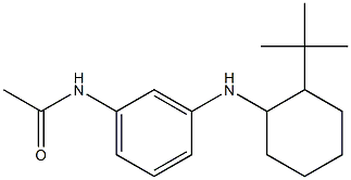 N-{3-[(2-tert-butylcyclohexyl)amino]phenyl}acetamide 구조식 이미지