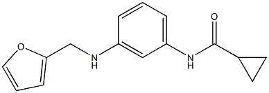 N-{3-[(furan-2-ylmethyl)amino]phenyl}cyclopropanecarboxamide 구조식 이미지