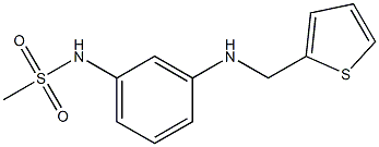 N-{3-[(thiophen-2-ylmethyl)amino]phenyl}methanesulfonamide 구조식 이미지