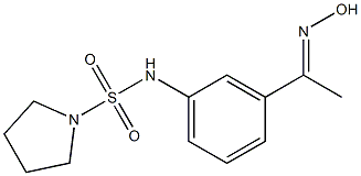 N-{3-[1-(hydroxyimino)ethyl]phenyl}pyrrolidine-1-sulfonamide Structure