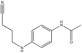 N-{4-[(3-cyanopropyl)amino]phenyl}acetamide 구조식 이미지