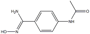 N-{4-[(Z)-amino(hydroxyimino)methyl]phenyl}acetamide Structure