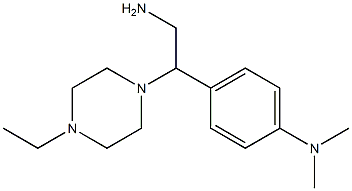 N-{4-[2-amino-1-(4-ethylpiperazin-1-yl)ethyl]phenyl}-N,N-dimethylamine 구조식 이미지