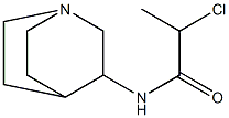 N-1-azabicyclo[2.2.2]oct-3-yl-2-chloropropanamide 구조식 이미지