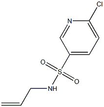 N-allyl-6-chloropyridine-3-sulfonamide 구조식 이미지