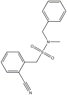 N-benzyl(2-cyanophenyl)-N-methylmethanesulfonamide 구조식 이미지