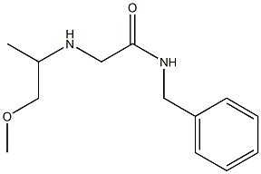 N-benzyl-2-[(1-methoxypropan-2-yl)amino]acetamide Structure