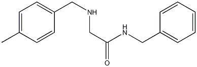 N-benzyl-2-{[(4-methylphenyl)methyl]amino}acetamide 구조식 이미지