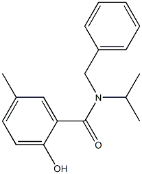 N-benzyl-2-hydroxy-5-methyl-N-(propan-2-yl)benzamide Structure