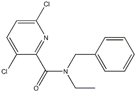 N-benzyl-3,6-dichloro-N-ethylpyridine-2-carboxamide Structure