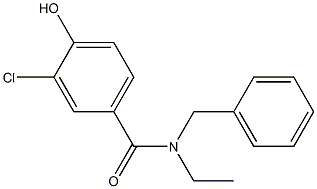 N-benzyl-3-chloro-N-ethyl-4-hydroxybenzamide Structure