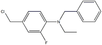 N-benzyl-4-(chloromethyl)-N-ethyl-2-fluoroaniline Structure