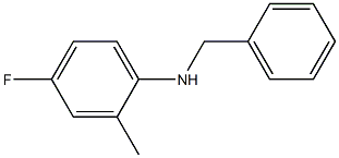 N-benzyl-4-fluoro-2-methylaniline 구조식 이미지