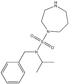 N-benzyl-N-(propan-2-yl)-1,4-diazepane-1-sulfonamide Structure