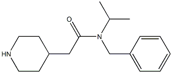 N-benzyl-N-isopropyl-2-piperidin-4-ylacetamide Structure